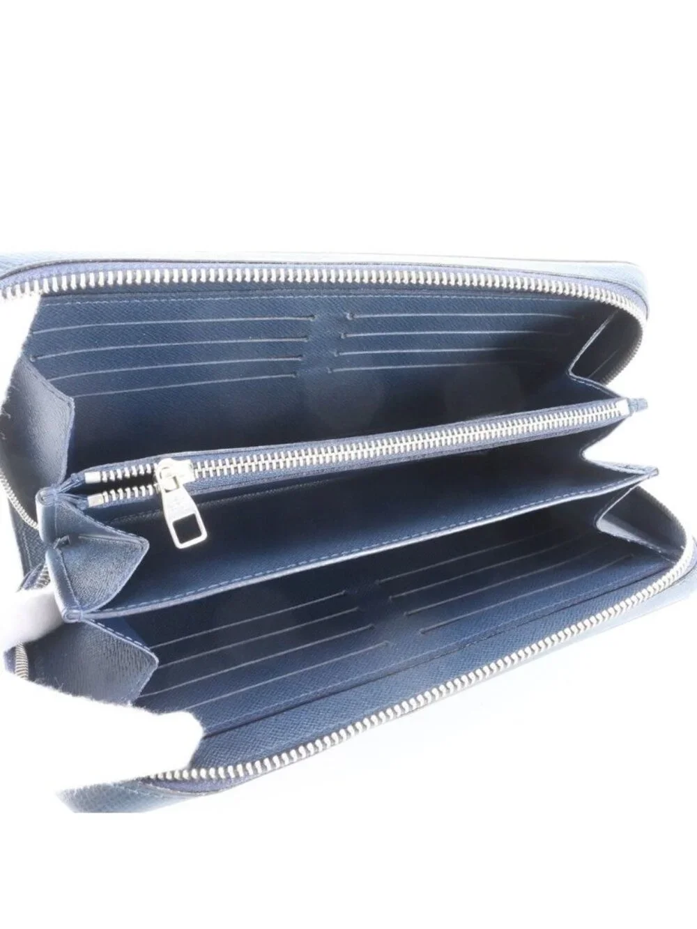 Louis Vuitton Taiga Zippy XL Stripe Organizer Wallet Leather Second